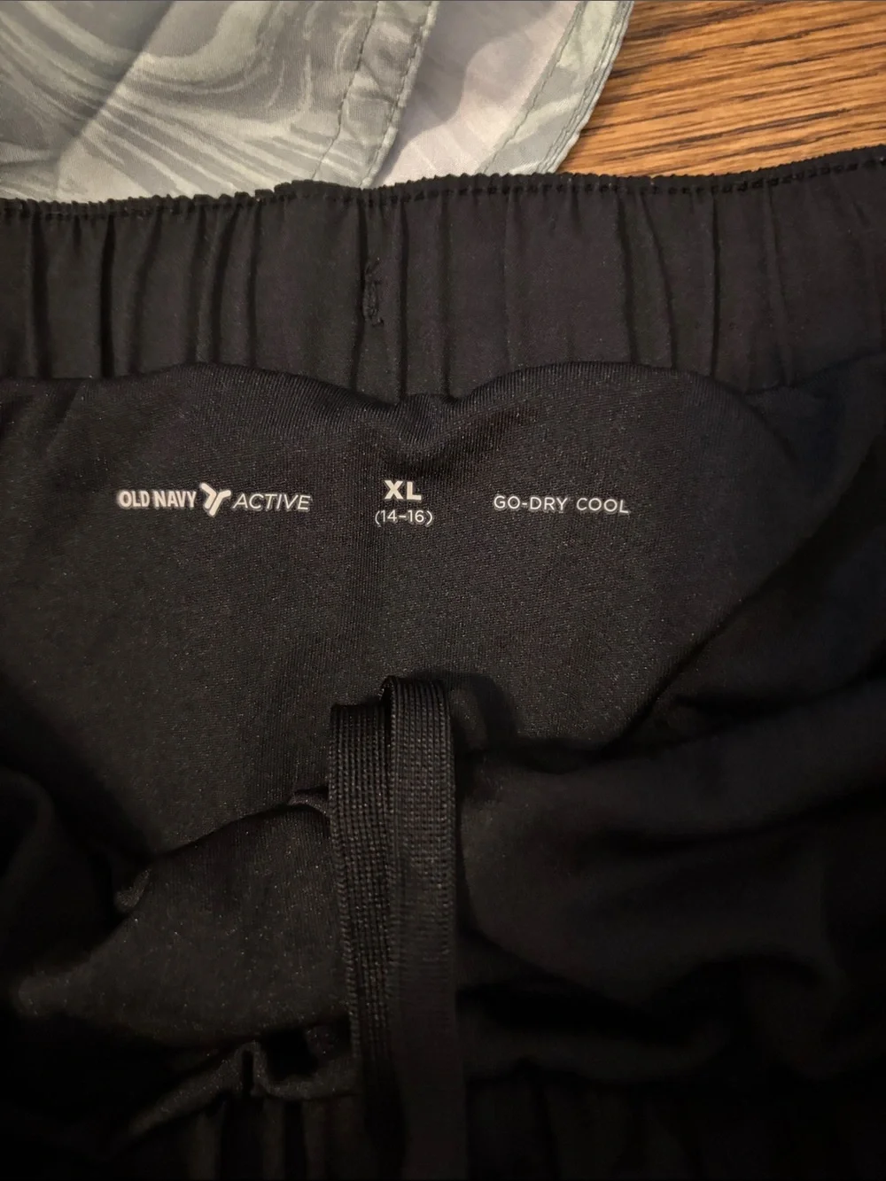Old Navy Girls 14-16 Athletic Shorts — Pink, Black & Light Gray Marble Set